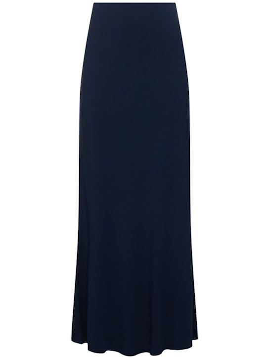 POSSE: Mason high waist jersey midi skirt - Blue - women_0 | Luisa Via Roma