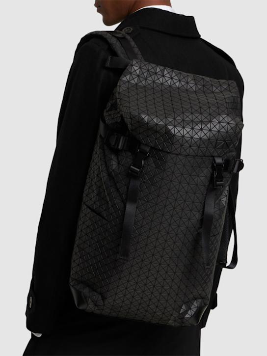 Bao Bao Issey Miyake: Hiker cotton backpack - Matte Black - men_1 | Luisa Via Roma