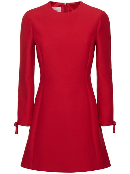 Valentino: Crepe mini dress - women_0 | Luisa Via Roma