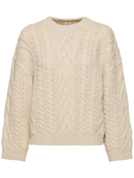 Brunello Cucinelli: Wool & cashmere sweater - women_0 | Luisa Via Roma