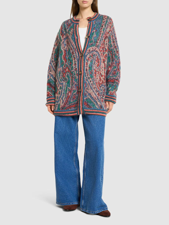 Etro: Mohair blend cardigan - women_1 | Luisa Via Roma