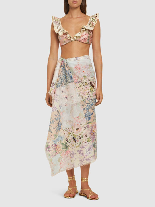 Zimmermann: Printed cotton pareo - Spliced - women_1 | Luisa Via Roma