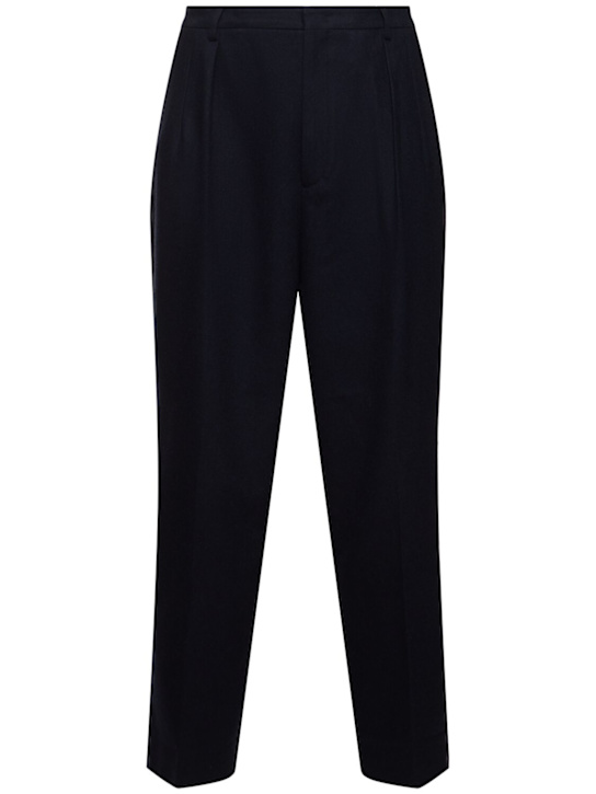 CELLAR DOOR: Lucio wool blend pants - Blue - men_0 | Luisa Via Roma