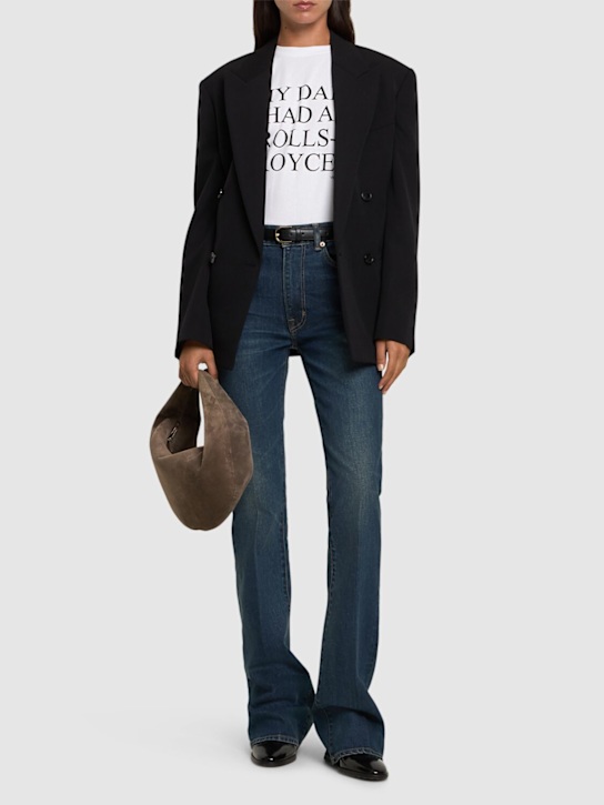 Victoria Beckham: オーガニックコットンジャージーTシャツ - women_1 | Luisa Via Roma