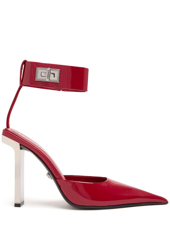 Versace: 105mm Patent leather pumps - women_0 | Luisa Via Roma