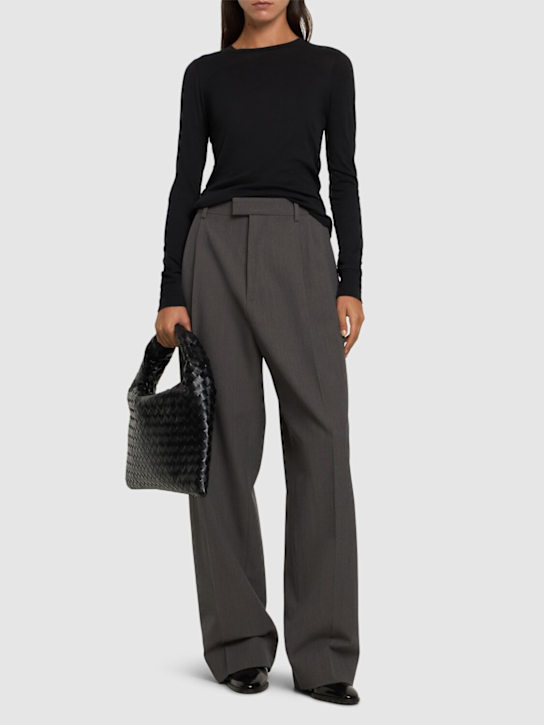 Wardrobe.nyc: Fitted cotton jersey t-shirt - women_1 | Luisa Via Roma