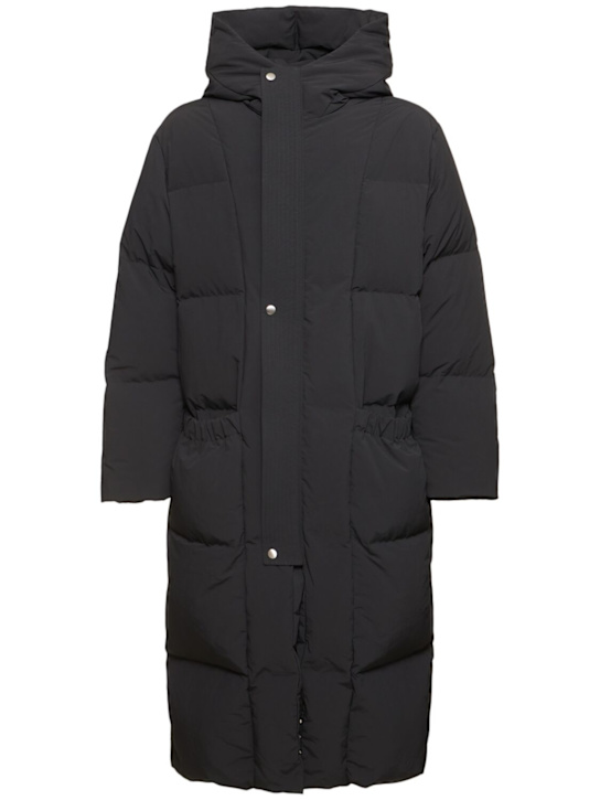 Jil Sander: Hooded nylon down long jacket - men_0 | Luisa Via Roma