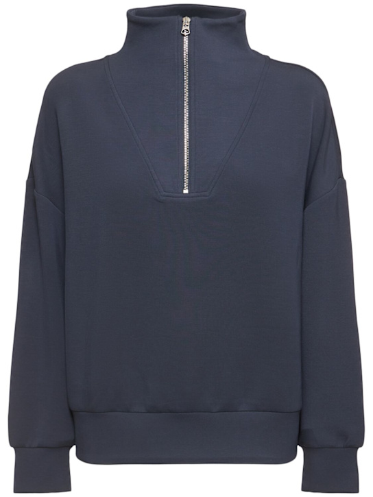 Varley: Hawley half zip knit sweater - women_0 | Luisa Via Roma