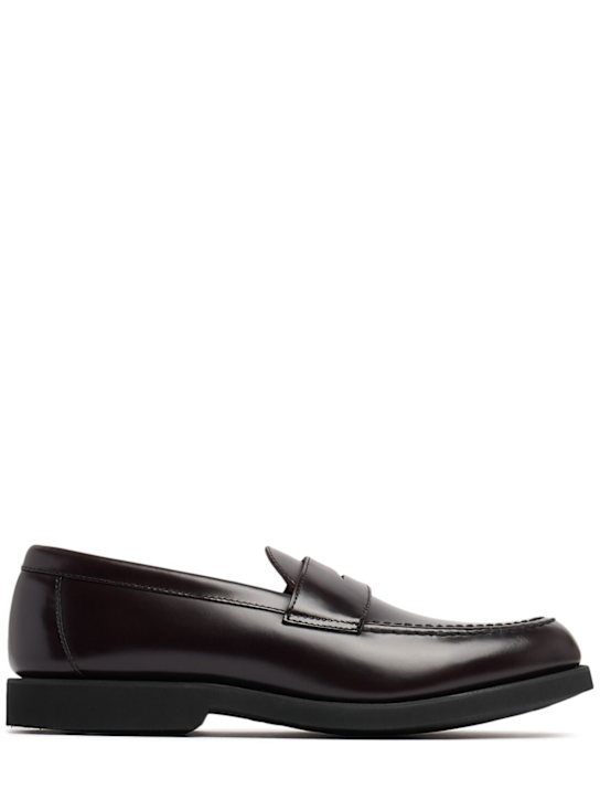 Sebago: Ryan brushed leather loafers - men_0 | Luisa Via Roma