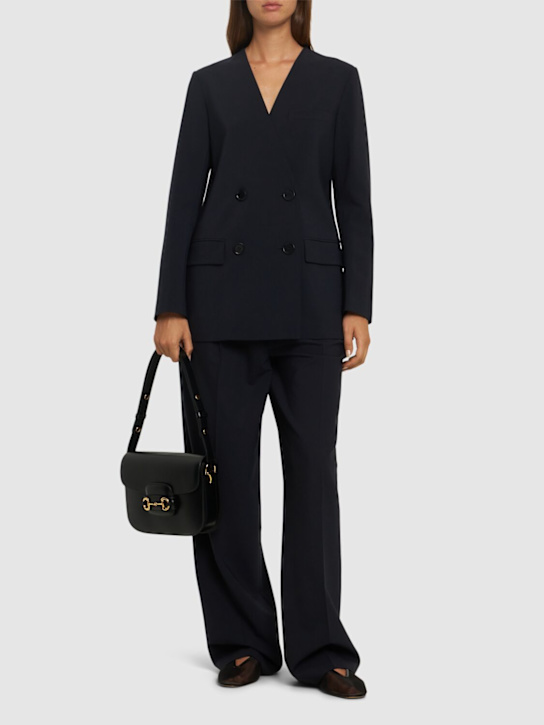 ASPESI: Flannel collarless blazer - women_1 | Luisa Via Roma