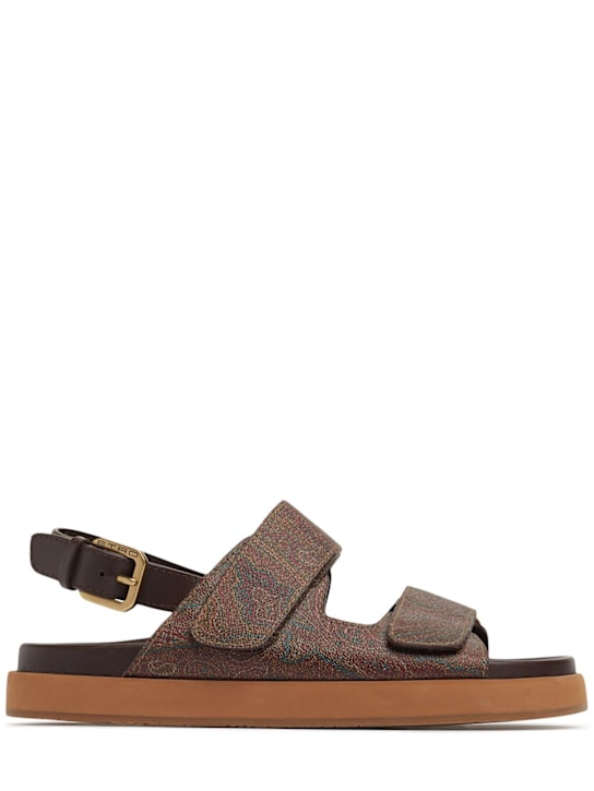 Etro: 10mm Leather sandals - women_0 | Luisa Via Roma