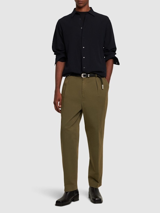 CELLAR DOOR: Lucio cotton blend pants - men_1 | Luisa Via Roma