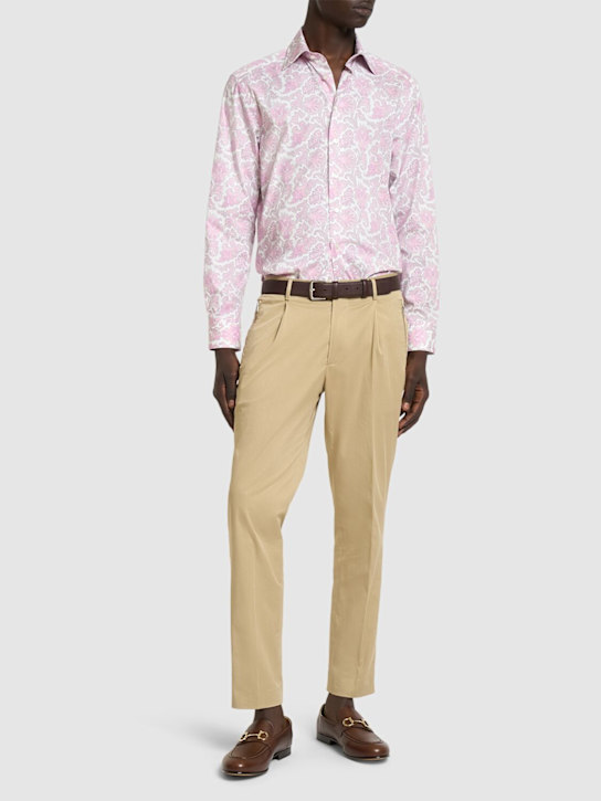 Etro: Camicia Roma in misto cotone - Rosa - men_1 | Luisa Via Roma