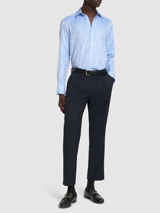 Etro: Paisley cotton shirt - men_1 | Luisa Via Roma