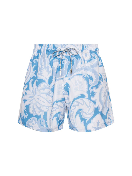 Etro: Printed swim shorts - men_0 | Luisa Via Roma