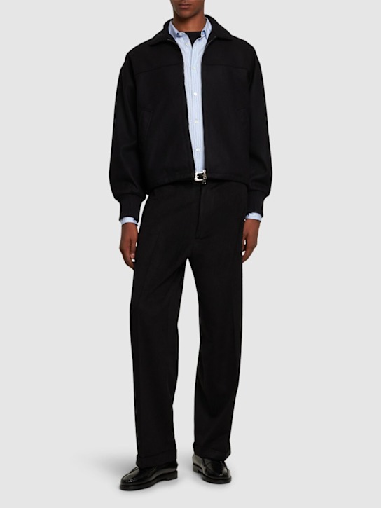 CELLAR DOOR: Fred camel pants - Black - men_1 | Luisa Via Roma