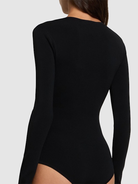 Christopher Esber: Bracket viscose blend jersey bodysuit - Black - women_2 | Luisa Via Roma