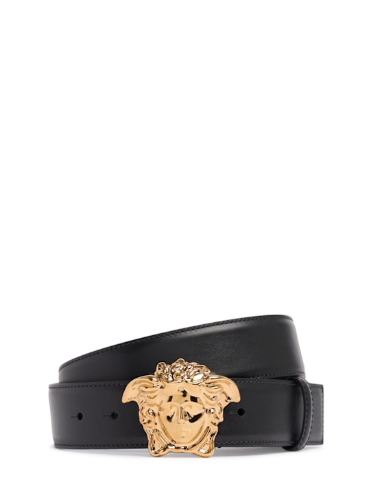 Versace: 40mm Leather belt - men_0 | Luisa Via Roma