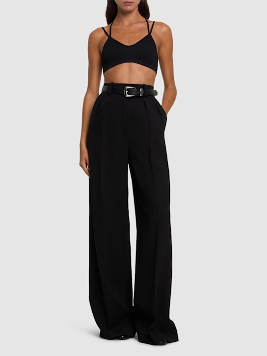 Andreadamo: Ribbed jersey bra top - women_1 | Luisa Via Roma