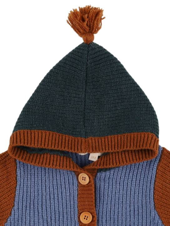 Louise Misha: ウールブレンドフーデッドロンパース - kids-boys_1 | Luisa Via Roma