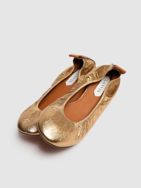 Lanvin: Bailarinas laminadas 5mm - Oro - women_1 | Luisa Via Roma