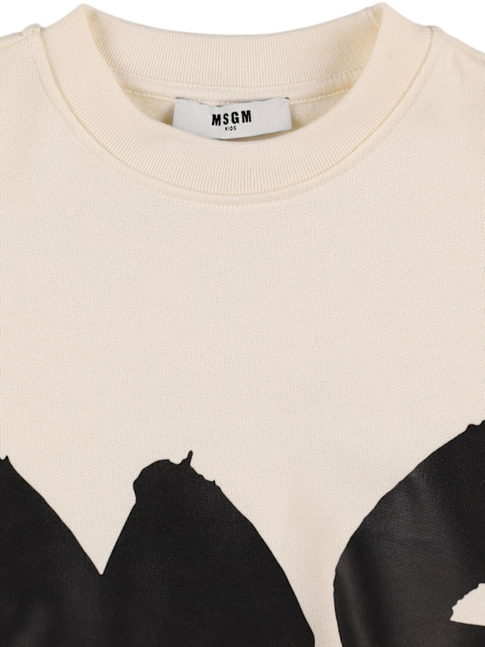 MSGM: Printed cotton sweatshirt - kids-boys_1 | Luisa Via Roma