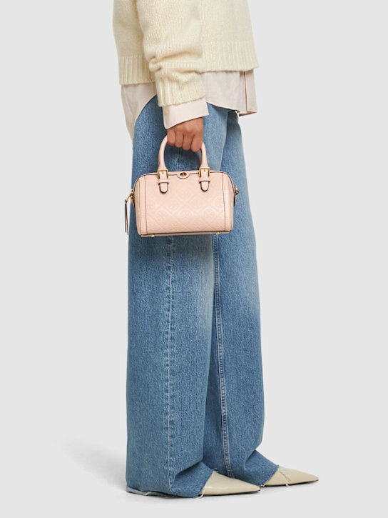 Tory Burch: Petite T Monogram Barrel leather bag - women_1 | Luisa Via Roma