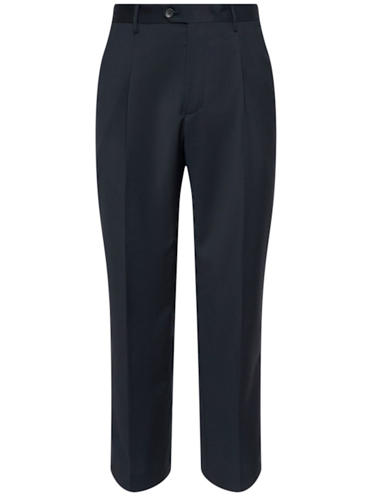 Etro: Pleated wool pants - men_0 | Luisa Via Roma