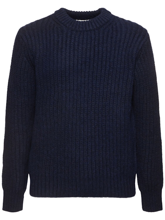 Dunst: Unisex intarsia knit crewneck sweater - men_0 | Luisa Via Roma