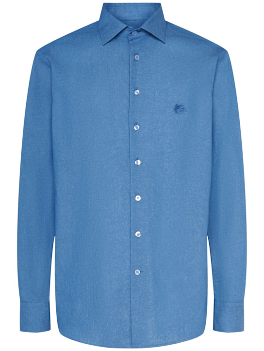 Etro: Roma cotton shirt - men_0 | Luisa Via Roma