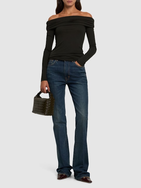 Nanushka: Amily jersey mesh top - women_1 | Luisa Via Roma