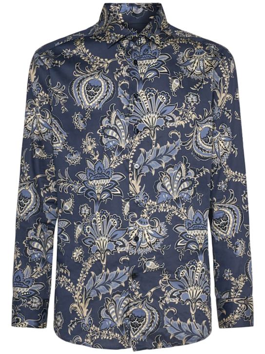 Etro: Cotton shirt - men_0 | Luisa Via Roma