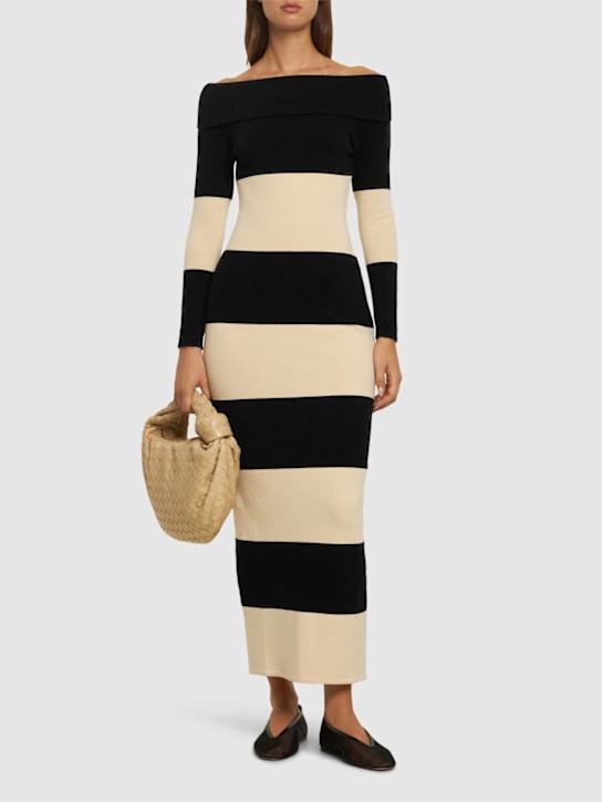POSSE: Vestito lungo Theo in maglia a righe - women_1 | Luisa Via Roma