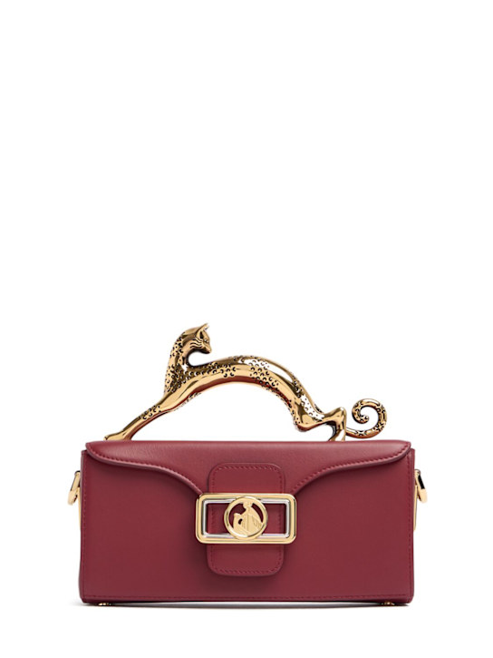 Lanvin: Bolso de mano Nano Pencil Cat con asa - Turkish Red - women_0 | Luisa Via Roma