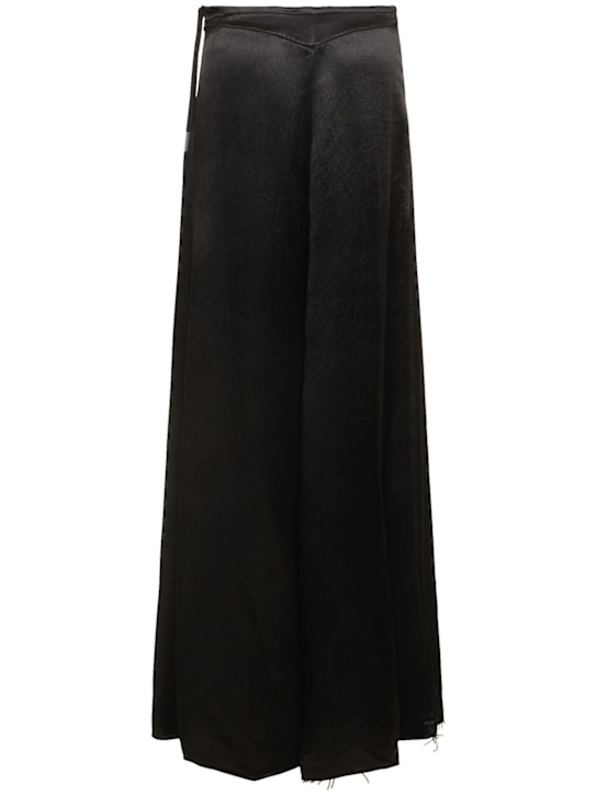 Ann Demeulemeester: Sita structured satin x-long skirt - Black - women_4 | Luisa Via Roma