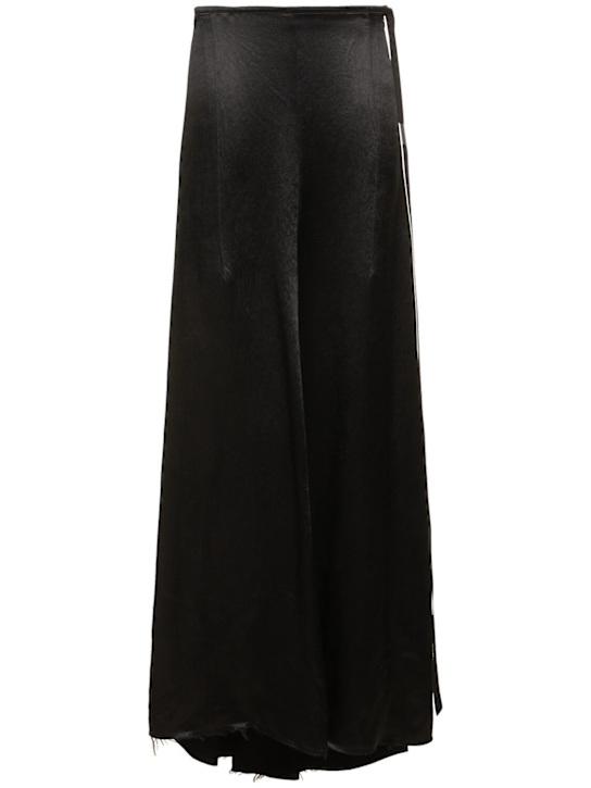 Ann Demeulemeester: Sita structured satin x-long skirt - Black - women_0 | Luisa Via Roma