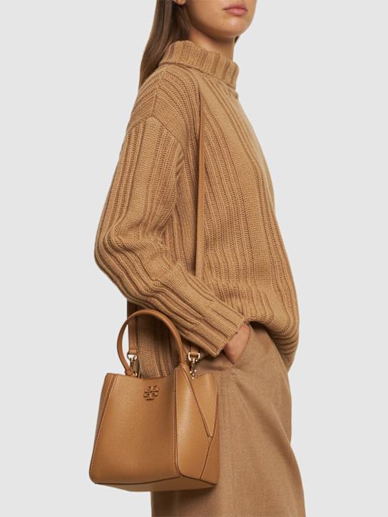 Tory Burch: Small McGraw leather bucket bag - women_1 | Luisa Via Roma