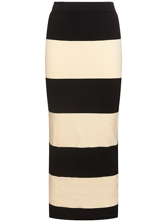 POSSE: Theo striped knit long skirt - women_0 | Luisa Via Roma