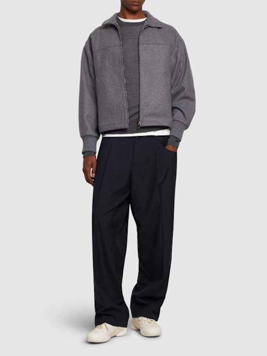CELLAR DOOR: Tito wool blend pants - men_1 | Luisa Via Roma