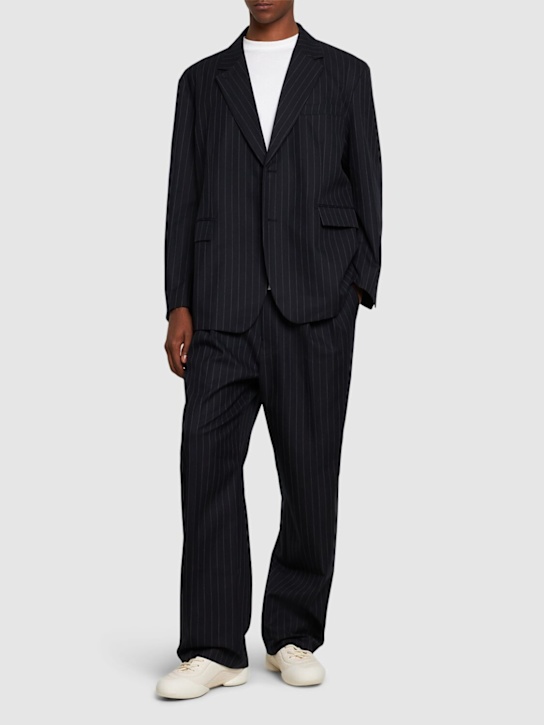 The Frankie Shop: Beo pinstriped tech blend  blazer - men_1 | Luisa Via Roma