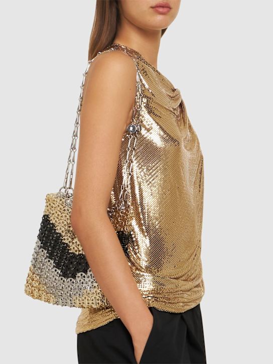 Rabanne: Metallic disc shoulder bag - women_1 | Luisa Via Roma
