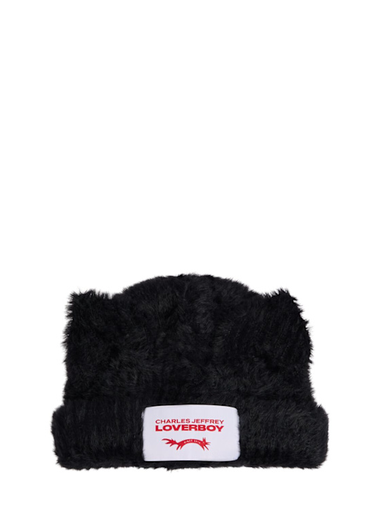 Charles Jeffrey LOVERBOY: Fluffy chunky ears beanie - men_0 | Luisa Via Roma