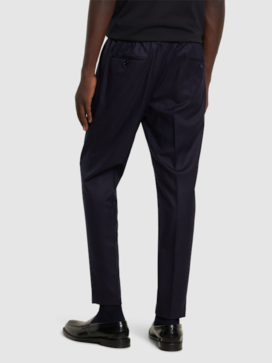 Dolce&Gabbana: Wool flannel pants - men_2 | Luisa Via Roma