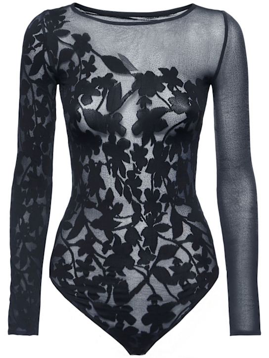 Wolford: Body trasparente a fiori - women_0 | Luisa Via Roma
