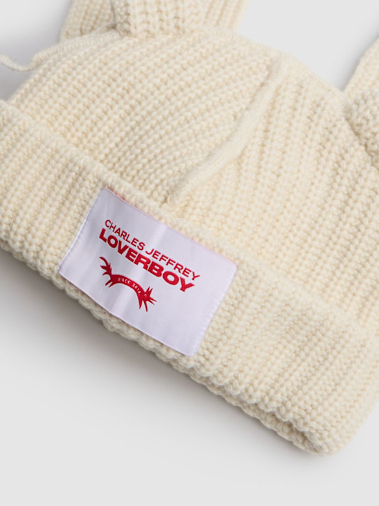 Charles Jeffrey LOVERBOY: Chunky Rabbit wool blend beanie - women_1 | Luisa Via Roma