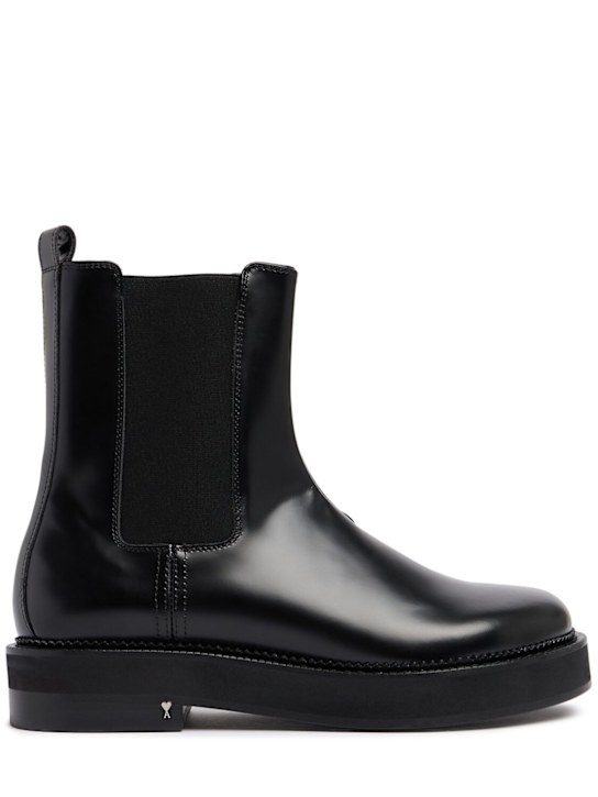 AMI Paris: Anatomical toe Chelsea boots - men_0 | Luisa Via Roma