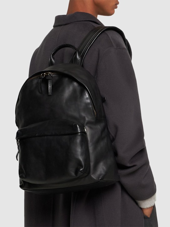 Officine Creative: Ocpack leather backpack - men_1 | Luisa Via Roma