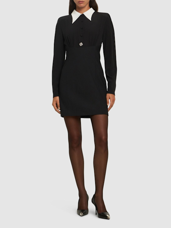 Versace: シルククレープデシンミニドレス - women_1 | Luisa Via Roma