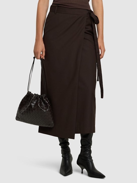 Gia Borghini: 50mm Hera nappa leather tall boots - women_1 | Luisa Via Roma