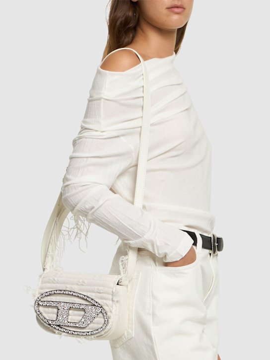 Diesel: 1DR Treated canvas shoulder bag - women_1 | Luisa Via Roma